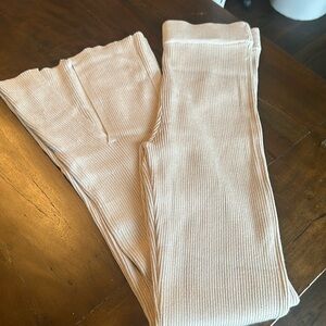 Abercrombie & Fitch Flare Ribbed Sweater Pants